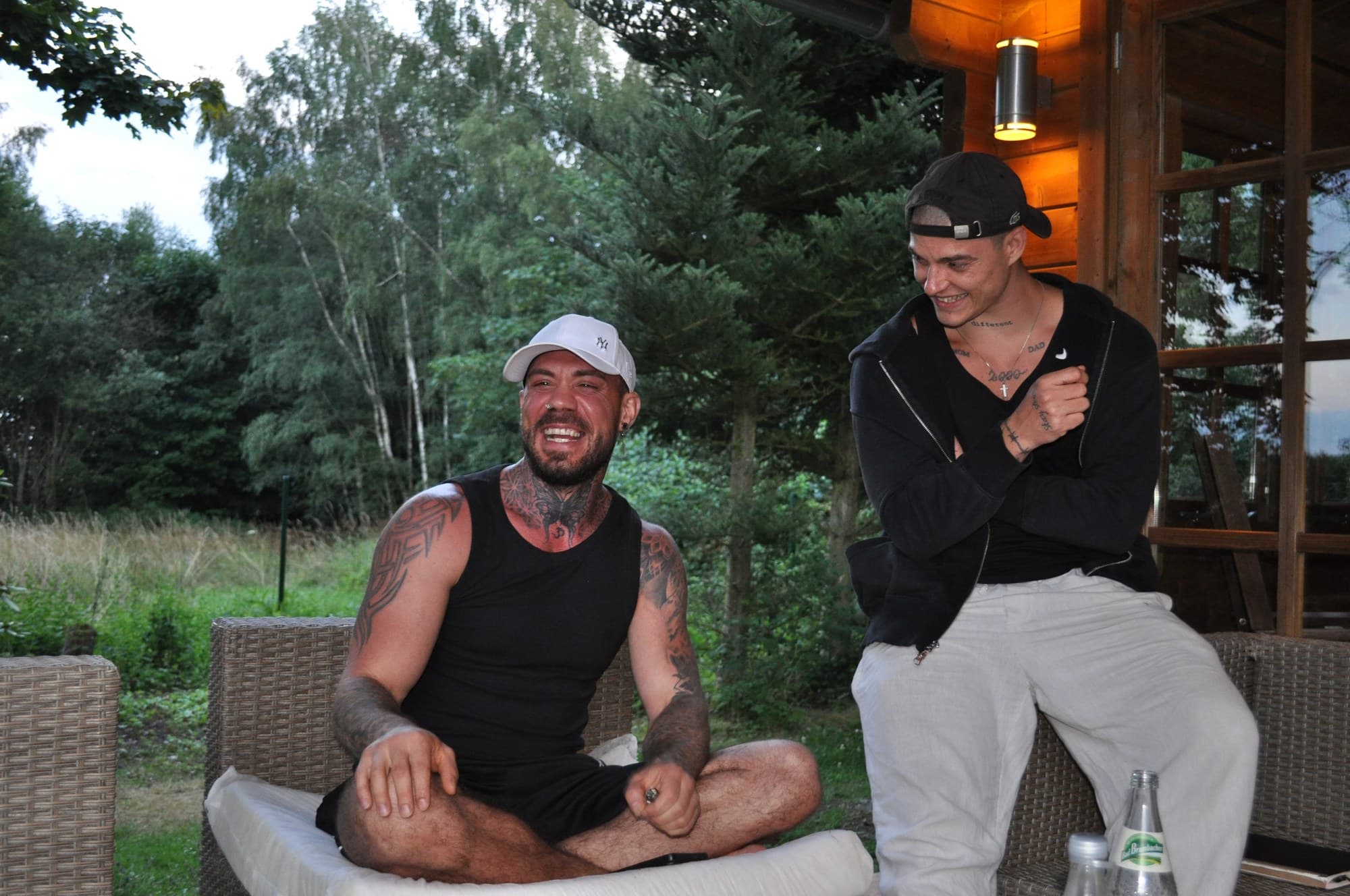 Dominik und Justin am Abend